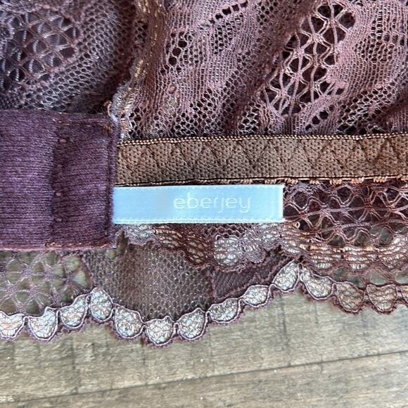EUC Anthropologie Eberjey Plum Lace Bralette - Picture 4 of 4